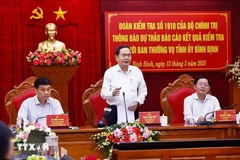 El presidente de la Asamblea Nacional de Vietnam, Tran Thanh Man, interviene en el evento. (Fuente: VNA)