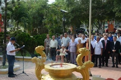 El panorama de la ceremonia de homenaje. (Fuente: VNA)