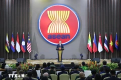 El secretario general del Partido Comunista de Vietnam, To Lam, pronuncia un discurso en la ceremonia conmemorativa del 30 aniversario de la adhesión de Vietnam a la ASEAN. (Foto: VNA)