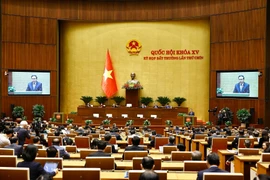 La Asamblea Nacional (Parlamento) de Vietnam concluyó hoy su novena reunión extraordinaria de la XV legislatura (Fuente: VNA)