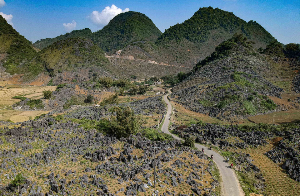 Un camino a través de la meseta rocosa (Foto: VNA)